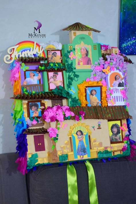 My version of an encanto pinata Encanto Pinata Diy, Encanto Piñata Ideas, Encanto Casita Diy, Encanto Pinata Ideas, Encanto Trunk Or Treat, Encanto Pinata, Encanto Theme, Encanto Birthday