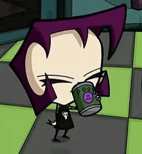 Invader Zim, Purple Hair, Cartoon Character, Purple, Wall, Green, Hair