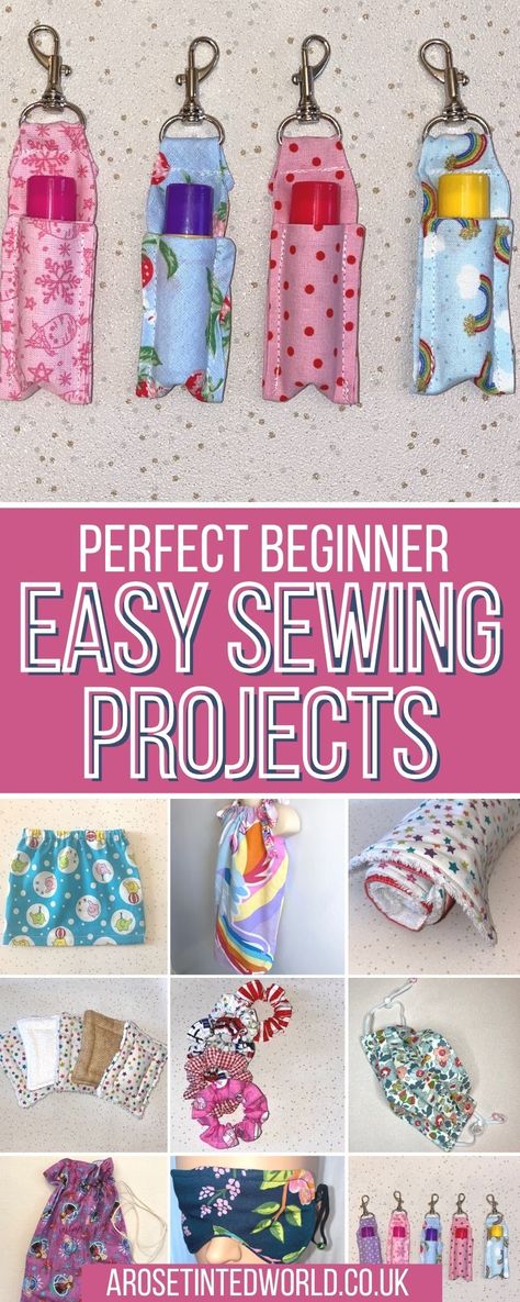 Beginner Sewing Projects - Are you looking for some easy ideas of things to sew for novice sewers? Well here are some really easy things that sewists can start when learning to sew. Learn to sew using these lovely and simple tutorials. Make a host of pretty, useful and giftable items. Create items that you can sell and give to friends and family. Very easy starter projects for even first time sewing. Easy Crafts You Can Sell, Nursing Home Sewing Projects, Easy Sewing Crafts For Kids, Things To Sew For Craft Fairs, Beginner Sewing Machine Projects Easy, Sew Projects To Sell, Small Sewing Projects For Gifts Simple, First Sewing Projects For Kids, Simple Gifts To Sew