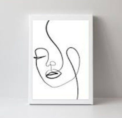 Minimalist Line Art Face, Minimalist Line Art, Art Face, Room Ambiance, Art Minimaliste, Trendy Art, Minimal Decor, Luxury Art, Design Your Home