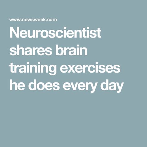 Neuroscientist shares brain training exercises he does every day Retrieval Practice, Memory Strategies, Better Memory, Quick Games, Training Exercises, Brain Exercise, Train Your Brain, Playing Card Deck, Try To Remember