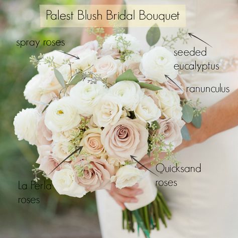 Bouquet Recipe, Blush Bouquet Wedding, Blush Bridal Bouquet, Blush Bouquet, Blush Wedding Flowers, Bridal Bouquet Flowers, Blush Bridal, Flower Food, Wedding Bridal Bouquets