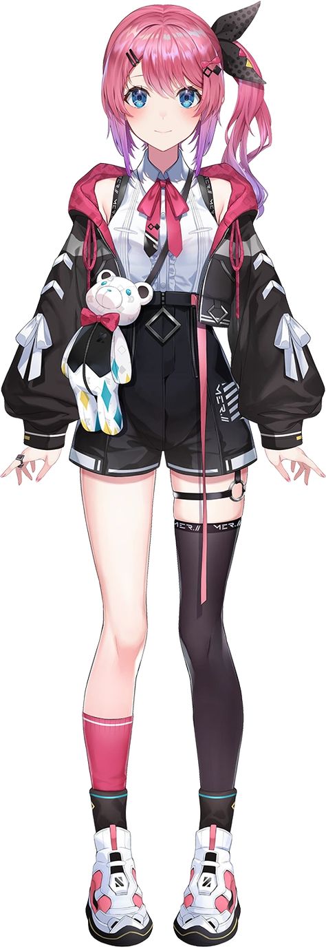 Kuramochi Meruto/Gallery | Virtual YouTuber Wiki | Fandom Vtubers Models, Cyberpunk Aesthetic Outfit, Adopt Clothes, Dress Design Drawing, 5 Anime, Chibi Drawings, Female Character Design, Anime Poses Reference, Fantasy Clothing