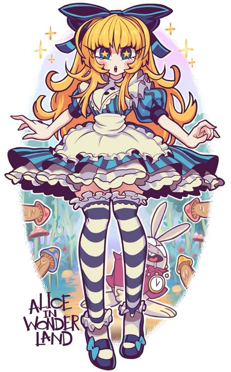 ..................................by Gashi-gashi on Deviantart Gashi Gashi, Kawaii People Drawings, Digital Art Cartoon, White Rabbit Human Fanart, Kawaii Art Styles, Alice In Wonderland Illustration, Alice In Wonderland Character Art, Alice In Wonderland Disney Fanart, Alice In Wonderland Anime Art