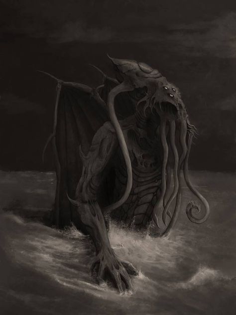 Cthulhu Fhtagn, Lovecraft Art, Cthulhu Art, Lovecraft Cthulhu, Weird Fiction, Lovecraftian Horror, Eldritch Horror, Hp Lovecraft, Cthulhu Mythos