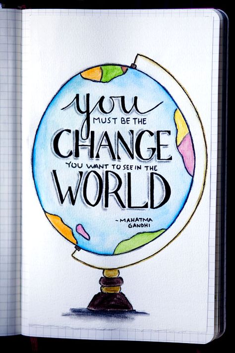 Lindsey Smith, Calligraphy Quotes Doodles, Brush Lettering Quotes, Doodle Quotes, Bullet Journal Quotes, Watercolor Quote, Changing The World, Hand Lettering Quotes, Drawing Quotes