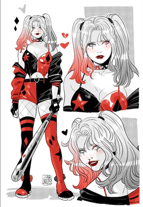 Female Horror Characters, Harley And Ivy, Harley Quinn Halloween, Harley Ivy, Harley Quinn Drawing, Harley Quinn Artwork, Harley Quinn Comic, Harleen Quinzel, Harley Quinn Costume