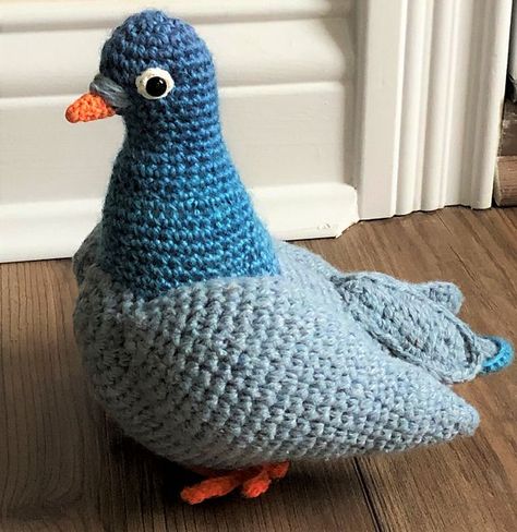 Crochet Pigeon, Crochet Things, Craft Stuff, Soft Toys, Pigeon, Soft Toy, Crochet Pattern, Dinosaur Stuffed Animal, Amigurumi