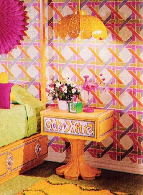 vintage mod décor seventeen magazine 70s Room, Retro Rooms, 70s Interior, 1970s Decor, Mod Decor, Retro Bedrooms, Retro Interior Design, 70s Decor, 70s Home Decor