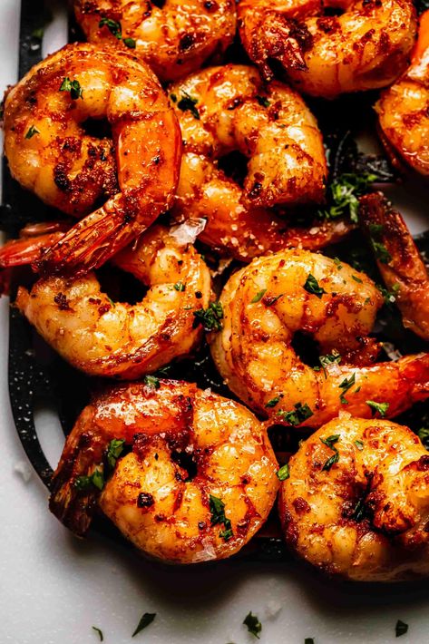 Frozen Shrimp Recipes, Cooked Shrimp Recipes, Air Fryer Shrimp, Grilled Peppers And Onions, Juicy Shrimp, Grilled Shrimp Recipes, Sauteed Shrimp, Seasoning Recipe, Shrimp Seasoning