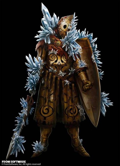 Really loved this armor even though it was an impractical mess and the weappns that went with it were unupgradeable and unrepairable. Maybe it will make a comeback in Elden Ring. Dark Souls Monsters, Dark Souls Npc, Crystal Character Design, Crystal Golem, Crystal Creature, Souls Art, Dark Souls Art, Dnd Monsters, 다크 판타지