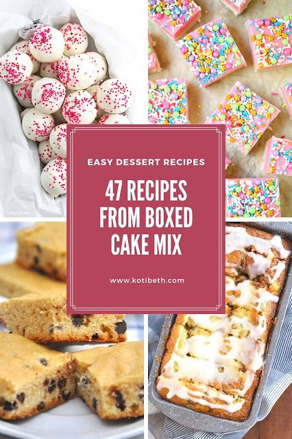 Cake Mix Cookies Bars, Semi Homemade Desserts, Easy Cake Mix Recipes, Cake Mix Dip, Cake Mix Cobbler, Cake Mix Bars, Yellow Cake Mix Recipes, Strawberry Cake Mix Cookies, Betty Crocker Cake Mix