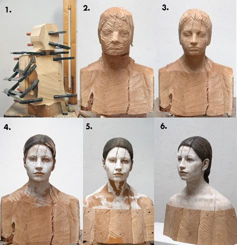 If It's Hip, It's Here (Archives): Bruno Walpoth Brings Wood To Life In His Contemporary Human Sculptures. Bruno Walpoth, Figurative Kunst, Human Sculpture, Wood Carving Art, Portrait Sculpture, Wooden Sculpture, Sculpture Installation, Figurative Sculpture, Wood Sculpture