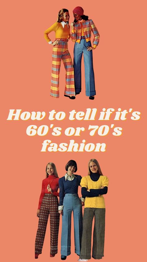 Retro Outfits 70s Plus Size, 1960 Womens Fashion, 60s Outfits For Women Party, 60s Vs 70s Fashion, Late 60s Fashion Women, Seventies Fashion 1970s Outfits, Diy 60s Costume Women, 60s Decade Day Outfits, Retro 60s Outfits