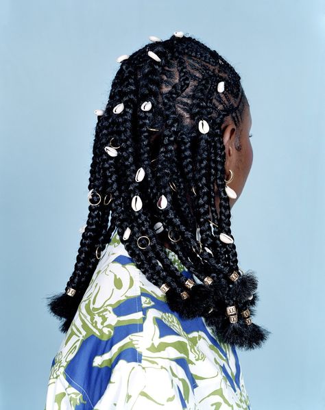 Meet the New Class of Beauty Pros Bringing Real Inclusivity Backstage | Vogue Large Braids, Large Box Braids, Yennefer Of Vengerberg, Box Braid, Protective Style, Girls Braids, Ig Feed, Natural Hair Inspiration, African Hairstyles