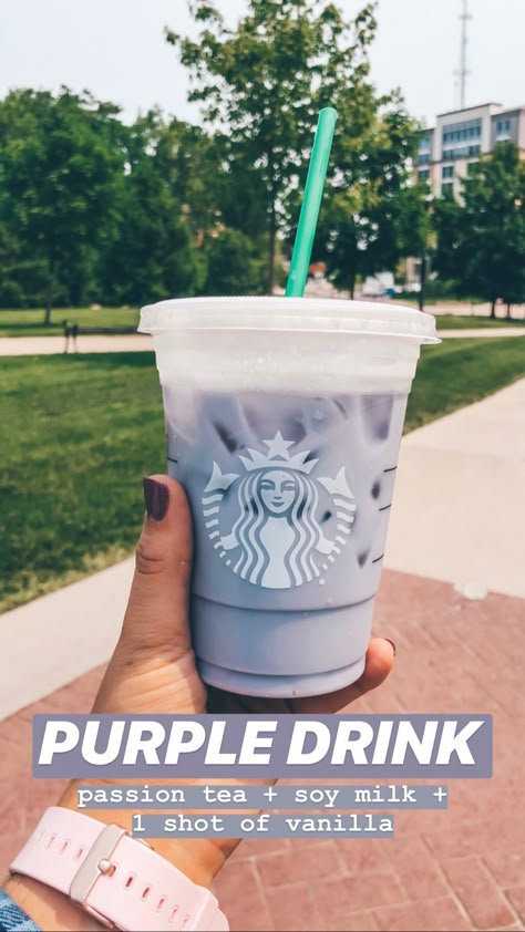 Starbucks Violet Drink, Purple Drink Starbucks, Purple Rain Starbucks Drink, Special Starbucks Drinks, Starbucks Purple Drink, Purple Starbucks Drink Aesthetic, Pink And Purple Starbucks Drink, Drink Hacks, Purple Drink