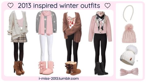 I MISS 2013 ੈ♡⃕‧₊ 2014 Winter Outfits, 2013 Outfits Tumblr, 2013 Fashion Tumblr, 2013 Aesthetic, 2010s Outfits, Winter Outfits 2014, 2013 Outfits, 2014 Outfits, Coquette Winter