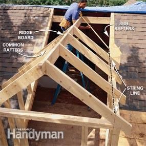 Photo 9: Find the length of the valley rafters Gabled Dormer, Dormer Roof, Framing Construction, Desain Quilling, Attic Renovation, Roof Trusses, Attic Remodel, Attic Rooms, Roof Framing