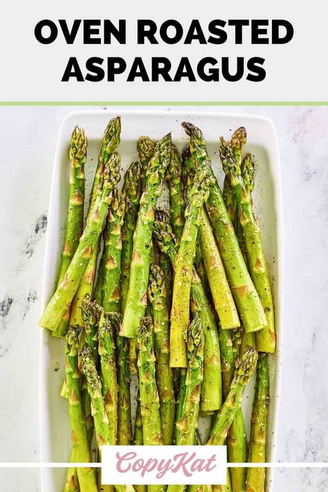 Embrace the essence of simplicity with this easy Oven Roasted Asparagus recipe! This healthy side dish requires only a few basic ingredients – fresh asparagus, oil, and a sprinkle of salt and pepper. Roasted to perfection on a sheet pan in the oven, the natural flavors of asparagus spears are enhanced by the roasting process. Find out how to roast asparagus and make the best roasted asparagus to pair with your favorite main dish or go in a salad. Baked asparagus is low carb and keto friendly. Perfect Asparagus In Oven, Cooking Asparagus In The Oven, How To Roast Asparagus In The Oven, Asparagus Oven Baked, Baking Asparagus In The Oven, Oven Baked Asparagus Recipes, How To Cook Asparagus In The Oven, Asparagus Recipes Baked Oven Roasted, Oven Asparagus Recipes