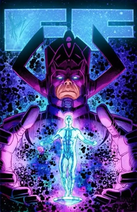 Dark Celestial, Galactus Marvel, Silver Surfer Comic, Marvel Wall Art, Surfer Art, Wolverine Art, Bd Art, Marvel Superheroes Art, Marvel Tattoos