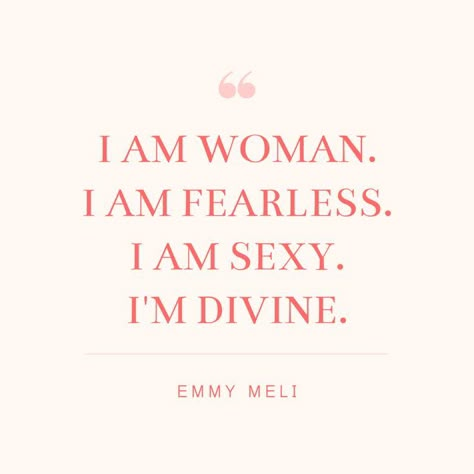 From the song "I AM WOMAN" by Emmy Meli #iamwoman #woman #strongwoman #confidentwoman I Am Woman I Am Fearless Song, Confident Woman Aesthetic Vision Board, Feminine Aesthetic Quotes, I Am Woman Quotes, Happy Woman Aesthetic, Independent Girl Aesthetic, I Am Feminine, Confident Woman Aesthetic, Wealthy Woman Aesthetic