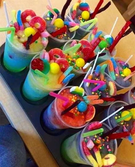 Alcoholic Slush, Best Junk Food, Gourmet Burger, Snacks List, 100 Calorie, Candy Drinks, Liquor Drinks, Sleepover Food, Junk Food Snacks