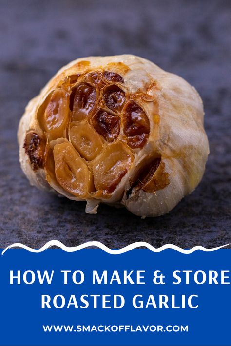 Roast Whole Garlic, Roasted Garlic Recipe, How To Store Garlic, Roasted Garlic Cloves, Raw Garlic, Baked Garlic, Garlic Recipes, How To Store, Fresh Garlic