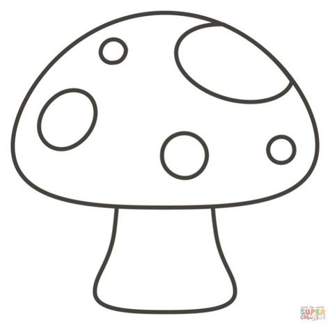 20 Free Mushroom Coloring Pages for Kids and Adults Mushroom Templates Free Pattern, Mushroom Tufting, Mushroom Template Free Printable, Mushroom Stencils Free Printable, Cute Coloring Pictures, Mushroom Colouring Pages, Mushroom Template, Mushroom Outline, Coloring Pages Mushrooms