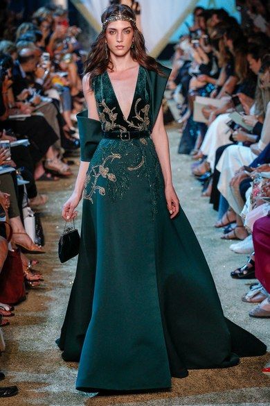 Elie Saab Gowns, Elie Saab Haute Couture, Elie Saab Fall, Elie Saab Couture, Elizabeth Banks, Green Gown, Naomi Watts, Diane Kruger, فستان سهرة