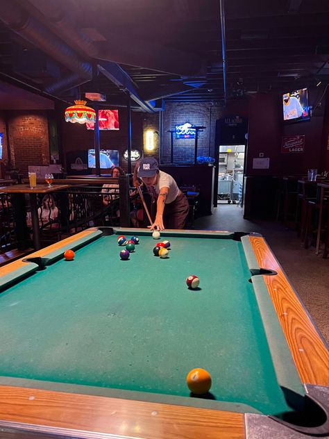 Playing Pool Aesthetic, Dive Bar Aesthetic, Billiards Aesthetic, Delta Dawn, Tessa Bailey, Bar Aesthetic, Playing Pool, American Bar, Dream Bars