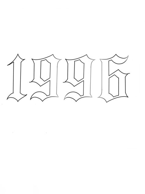 1996 Tattoo Design, 1996 Tattoo Ideas, 96 Tattoo, Tat Sketches, 1996 Tattoo, Jr Tattoo, Screen Printing Ideas, Stomach Tattoo, Dragon Sleeve