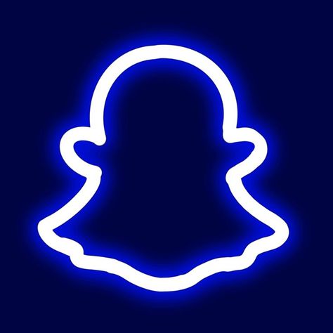 Neon Blue Iphone Icons, Neon Blue Aesthetic Widget, Blue Aesthetic Snapchat Icon, Snapchat Neon Icon, Blue Neon Icons For Apps, Snapchat Logo Blue, Neon Blue Icons For Apps, Neon Blue App Icons Aesthetic, Neon Snapchat Logo