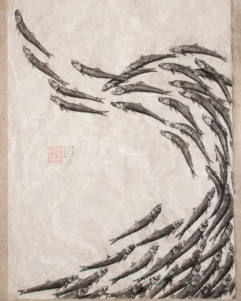 Gyotaku Fish Printing, Fish Swimming Drawing, Linocut Art Ideas, Sardines Art, Tattoo Aftercare, White Fish, Fish Drawings, Custom Tattoo Design, Fish Swimming