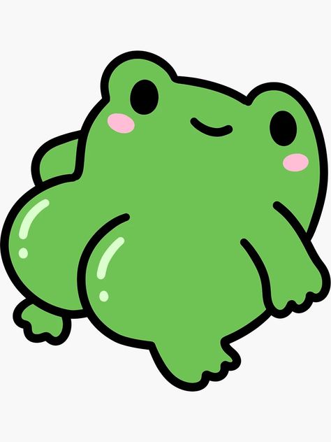 "frog butt" Sticker for Sale by Daniel .st | Redbubble Funny Frog Painting, Aesthetic Frog Sticker, Frog Decals Vinyls, Froggy Sticker, Frog Stickers, Frog Sticker Sheet, A Frog, Collage, For Sale