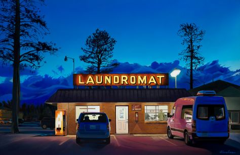 Bodega Photography, Laundromat Exterior, Nc Aesthetic, Laundromat Aesthetic, Blender Abstract, Laundromat Ideas, Ed Mell, Altered Reality, Big Bubble