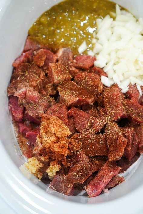 Pork Stew Meat Recipes, Cubed Pork Recipes, Crockpot Pork Carnitas, Slow Cooker Pork Carnitas, Pork Stew Meat, Slow Cooker Carnitas, Pork Carnitas Recipe, Pork Crockpot Recipes, Pork Carnitas Slow Cooker