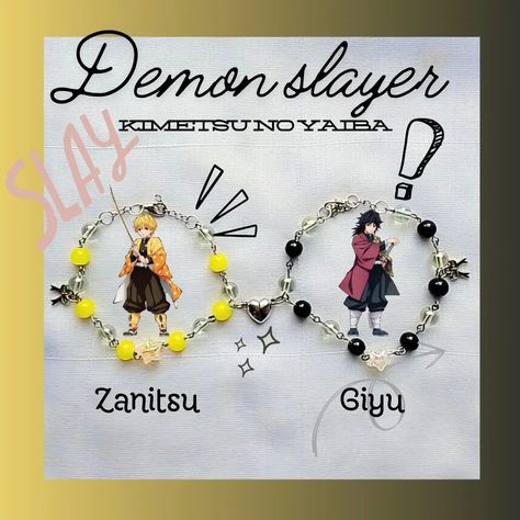 Giyu and Zanitsu Ft. DEMON SLAYER duo bracelets. These bracelets are made with the exact matching with characters. which is your favorite? Anime bracelets , demon slayer bracelets, magnetic heart bracelets , beads bracelet, fyp #beadsjewelry #animebracelets #duobracelets #friendshipbracelet #jewelry #fypシ Matching Anime Bracelets, Demon Slayer Duo, Duo Bracelets, Heart Bracelets, Matching Anime, Bracelets Beads, Bracelet Inspo, Beads Bracelet, Heart Bracelet