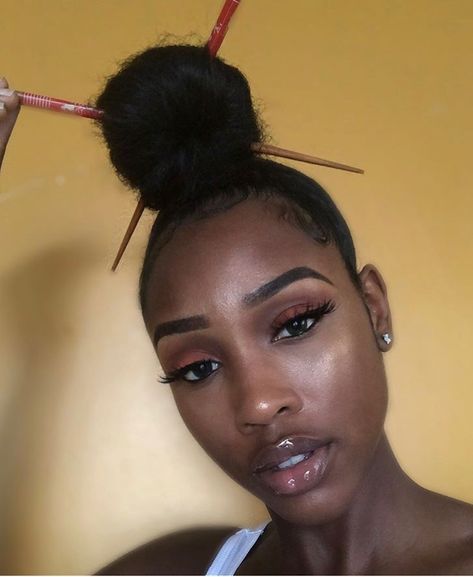 Long Weave Hairstyles, Chop Sticks, Looks Pinterest, Easy Hairstyles For Medium Hair, Queen Hair, Black Kids Hairstyles, Short Hair Styles Easy, Easy Hairstyles For Long Hair, Hairstyles For Round Faces