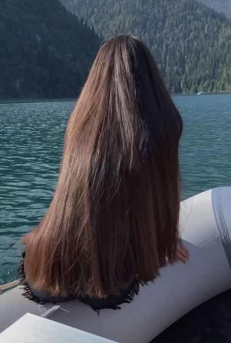 Hip Length Hair Straight, Long Thick Brown Hair Straight, Healthy Thick Long Hair, Super Long Thick Hair, Very Long Thick Hair, Long Luxurious Hair, Long Straight Hair Brown, Beautiful Long Hair Aesthetic, Very Long Hair Aesthetic