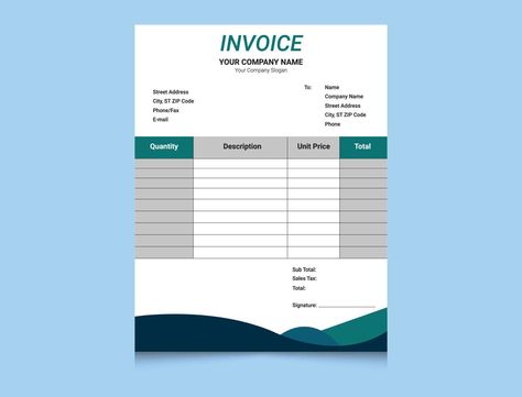 Invoice Template, Vector Art, Pie Chart, Vector Free, Clip Art, Quick Saves