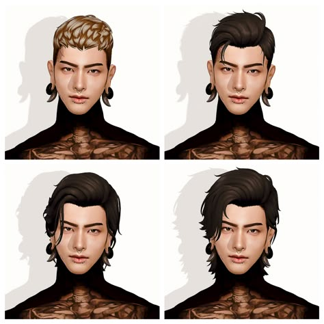 #thesims #thesims4 #ts4 #ts4edit #caspose #sims #edit #male #malesim #beard #man #hair #haircut #style #koreanboy Ts4 Cc Mens Hair, Masc Hair Sims 4 Cc, Sims 4 Cc Maxis Match Hair Male Medium, Sims 4 Mullet Maxis Match, Ts4 Buzzcut Cc, Sims 4 Cc Two Tone Hair Male, Sims 4 Cc Medieval Hair Male, Sims 4 Cc Grunge Hair Male, Sims4 Cc Hair Male Mullet