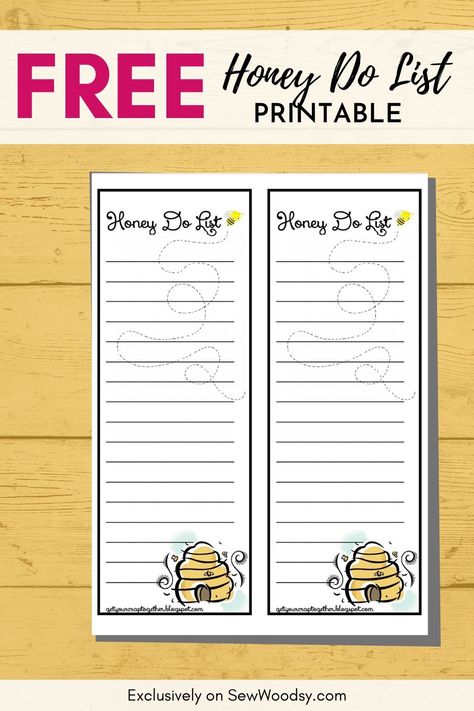 Do you have a never ending honey do list of projects to complete around the house? Print this Free Printable Honey Do List to keep track of your projects. Honey Do List Printable, Homemaking Binder, Honey Do, Honey Do List, Bug Crafts, House Print, List Printable, Printable Activities For Kids, Lady Bugs