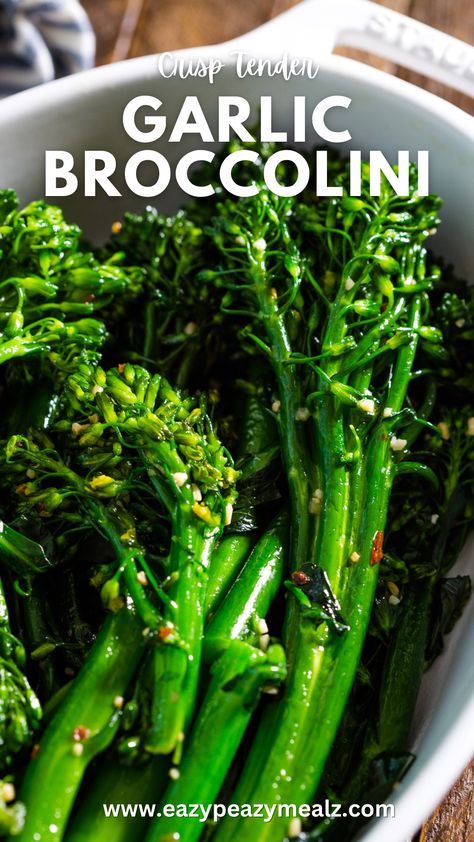 broccolini that was blanched then stir fried in a chili garlic oil for mega flavor. Roasted Turnips, Broccolini Recipe, Roasted Rainbow Carrots, Roasted Broccolini, Oven Roasted Asparagus, Flavored Olive Oil, Roasted Brussel, Best Side Dishes, Easy Dishes