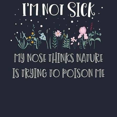 Allergies Quotes Funny, Spring Allergies Funny, Asthma Humor, Allergies Quote, Allergy Memes, Allergies Funny, Spring Allergies, Season Quotes, Seasonal Allergies