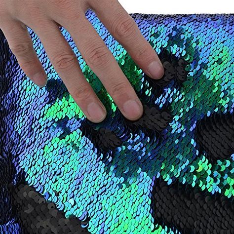 DIY Sensory Wall - Inexpensive and Easy to Make Black Sequin Fabric, Mermaid Sequin Fabric, Sensory Play Recipes, Diy Sensory Board, Sofa Comfy, Sequin Wall, Sensory Wall, Sequin Table Runner, Mermaid Magic