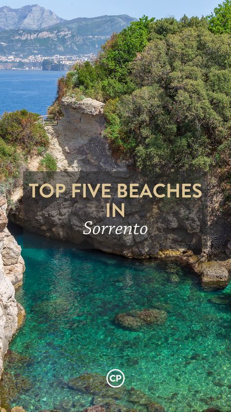 You don't need to venture far to find sublime swimming spots in Sorrento. Sorrento Photo Spots, Map Of Sorrento Italy, Beaches In Sorrento Italy, Sorrento Beach Club, Sorrento Honeymoon, Sorrento Italy Aesthetic, Southern Italy Travel, Italy Sorrento, Sorrento Italia