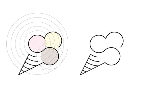 Ice Cream Tattoo by Kasper van Eerden Small Ice Cream Cone Tattoo, Ice Cream Tattoo, Cream Tattoo, Clay Patterns, Neapolitan Ice Cream, Date Tattoos, Line Tattoos, Tattoo Inspo, Ice Cream Cone