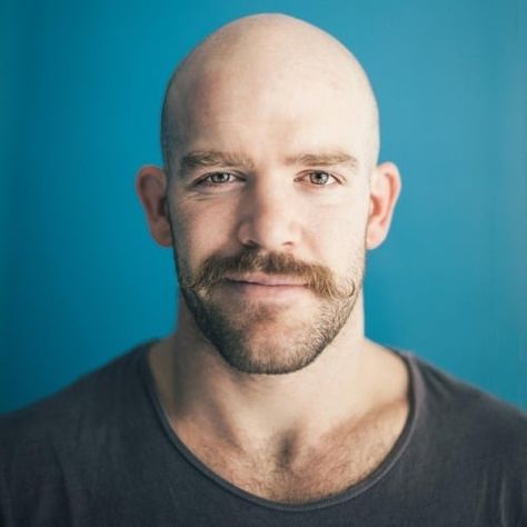 tumblr_olp5yvFBCX1r9jbvqo1_500 How A Bald Guy Should Wear A Mustache + Top 5 Styles Bald Head With Beard, Balding Mens Hairstyles, Moustache Style, Beards And Mustaches, Cool Mustaches, Bald Men With Beards, Moustaches Men, Bald With Beard, Mustache Styles