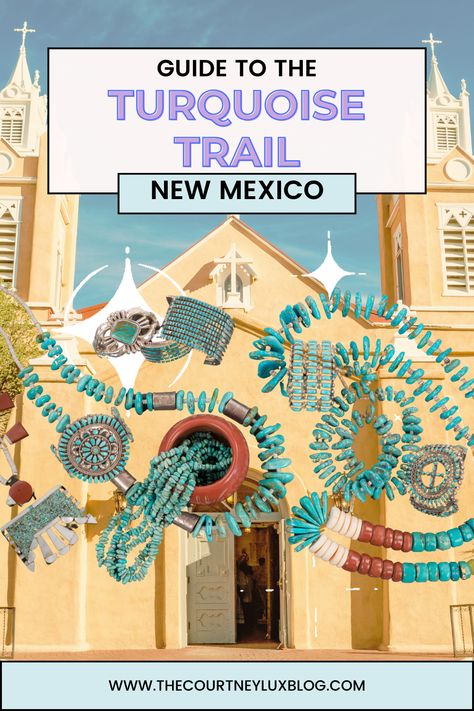 Traveling to New Mexico and driving between Santa Fe and Albuquerque?  Take a detour on the scenic Turquoise Trail! It's like a magical portal linking #Albuquerque to #SantaFe, taking you on an epic journey through artistic ghost towns and mountains.  I spent the whole day just diving into everything along the Trail and got the lowdown on all the best shops, stops, hikes, and insider tips. Click for your guide to the Turquoise Trail in New Mexico #NewMexico #TurquoiseTrail #MustDoInNewMexico 🚗✨ Santa Fe Aesthetic, Things To Do In Albuquerque New Mexico, Albuquerque New Mexico Things To Do In, What To Do In Albuquerque New Mexico, Grants New Mexico, Southwest Aesthetic, Living In Albuquerque New Mexico, One Day In Santa Fe, New Mexico Travel