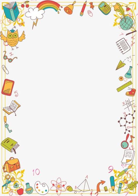 Papan Tulis Kapur, Colorful Borders Design, Border Clipart, School Frame, Page Borders Design, Cartoon Clipart, Powerpoint Background Design, Floral Border Design, Poster Background Design